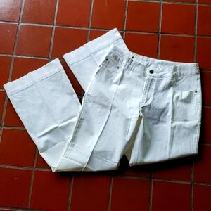 SOFT SURROUNDINGS Boot-Cut White Jeans - Large NWOT